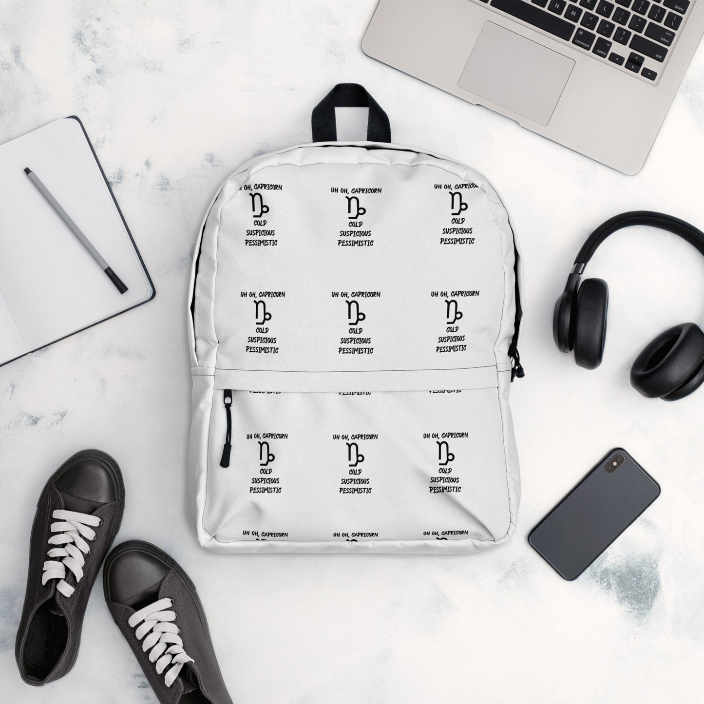 “Uh Oh, Capricorn” Backpack
