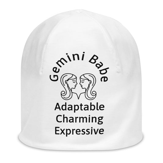 “Gemini Babe” Big Print Beanie