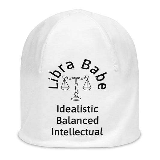 “Libra Babe” Big Print Beanie