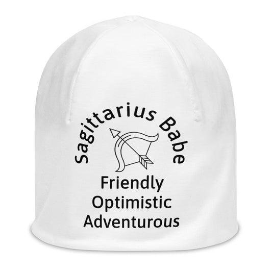 “Sagittarius Babe” Big Print Beanie