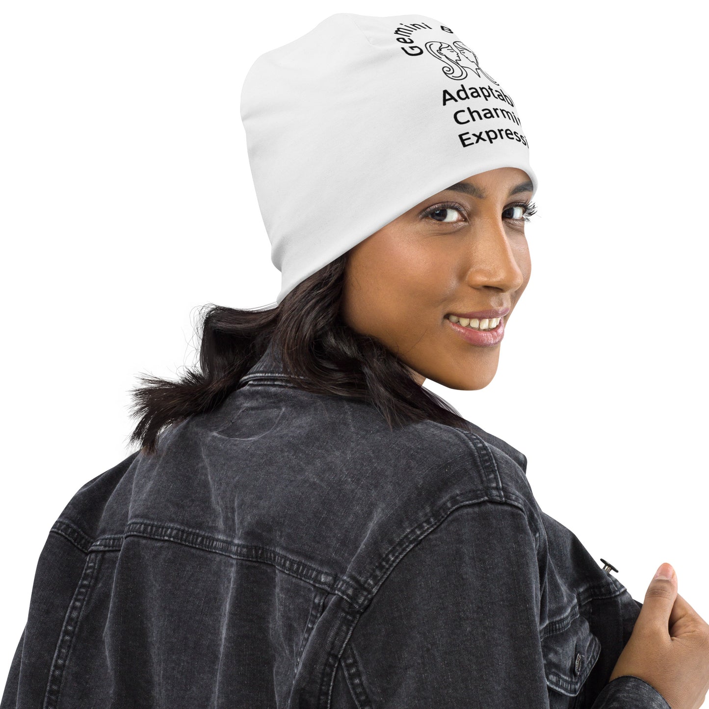 “Gemini Babe” Big Print Beanie