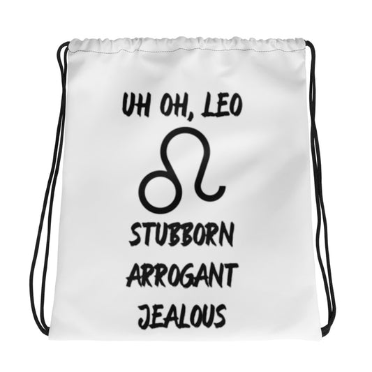 “Uh Oh, Leo” Drawstring Bag