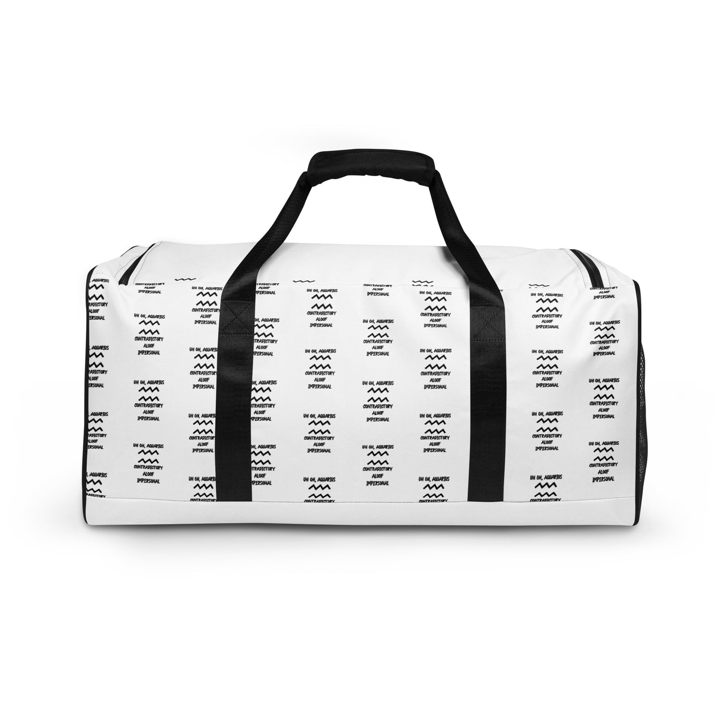 “Uh Oh, Aquarius” Duffle Bag