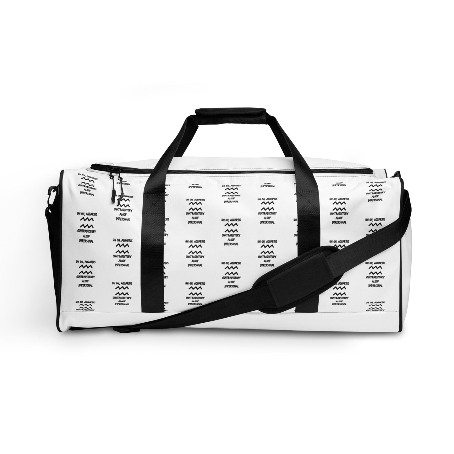 “Uh Oh, Aquarius” Duffle Bag