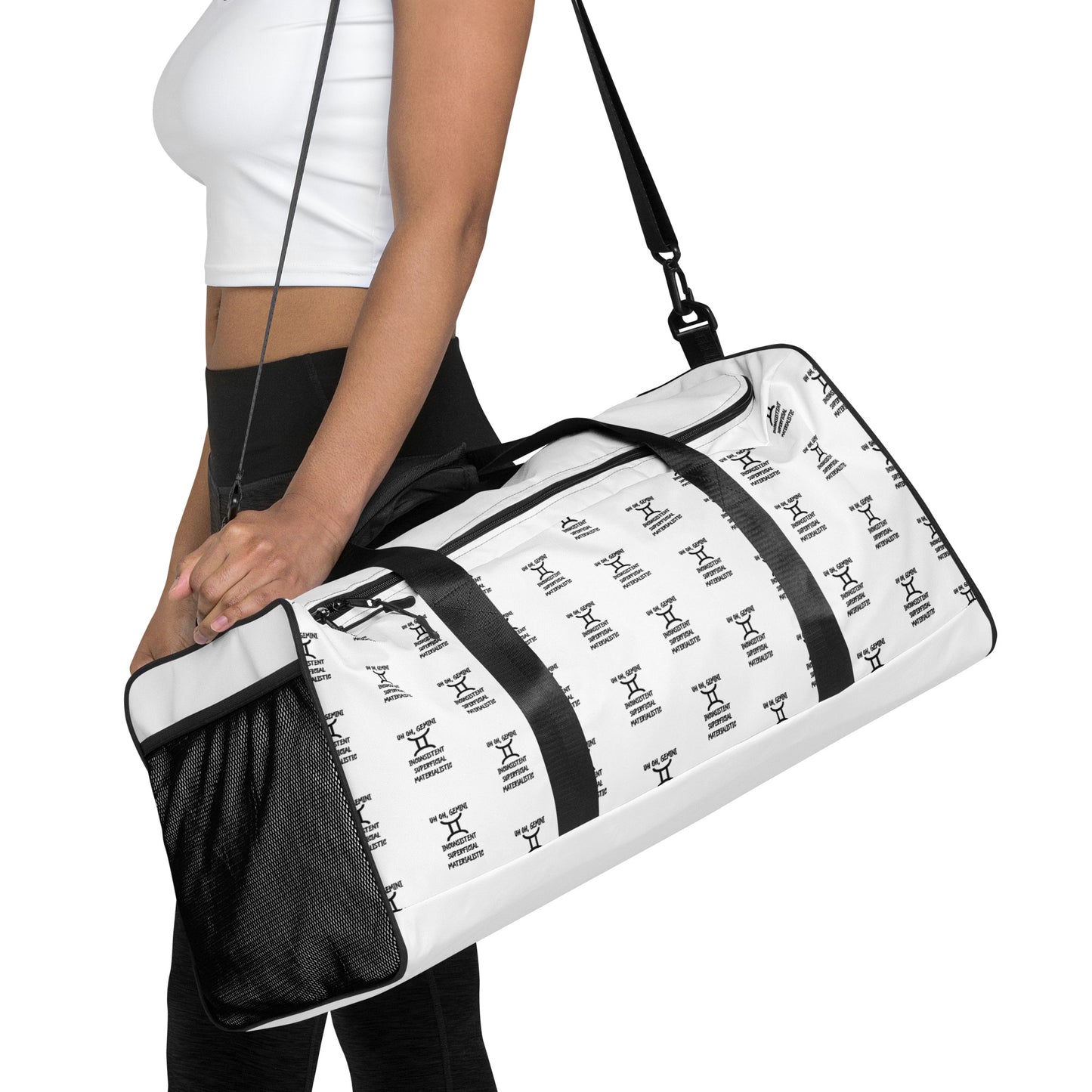 “Uh Oh, Gemini” Duffle Bag