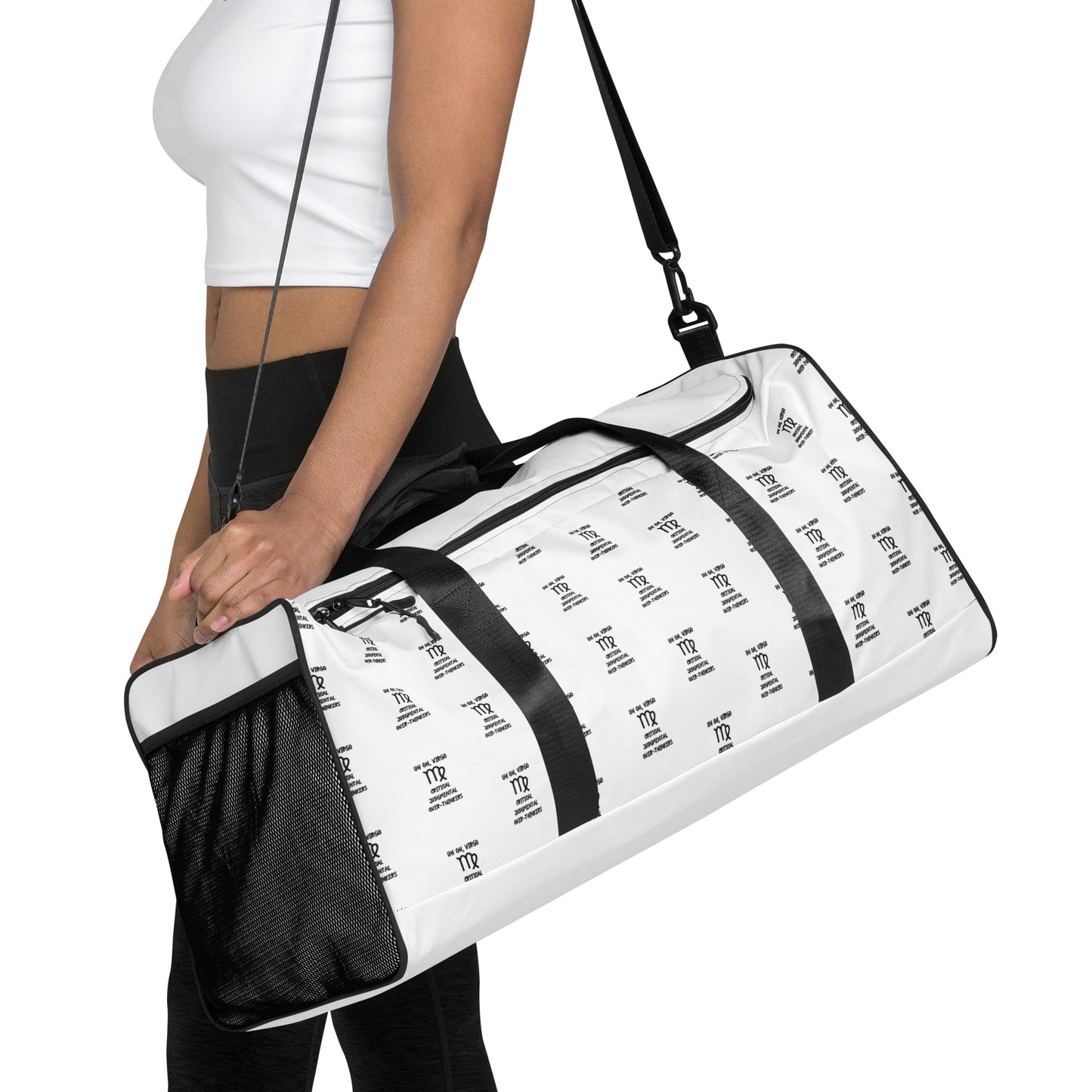 “Uh Oh, Virgo” Duffle Bag