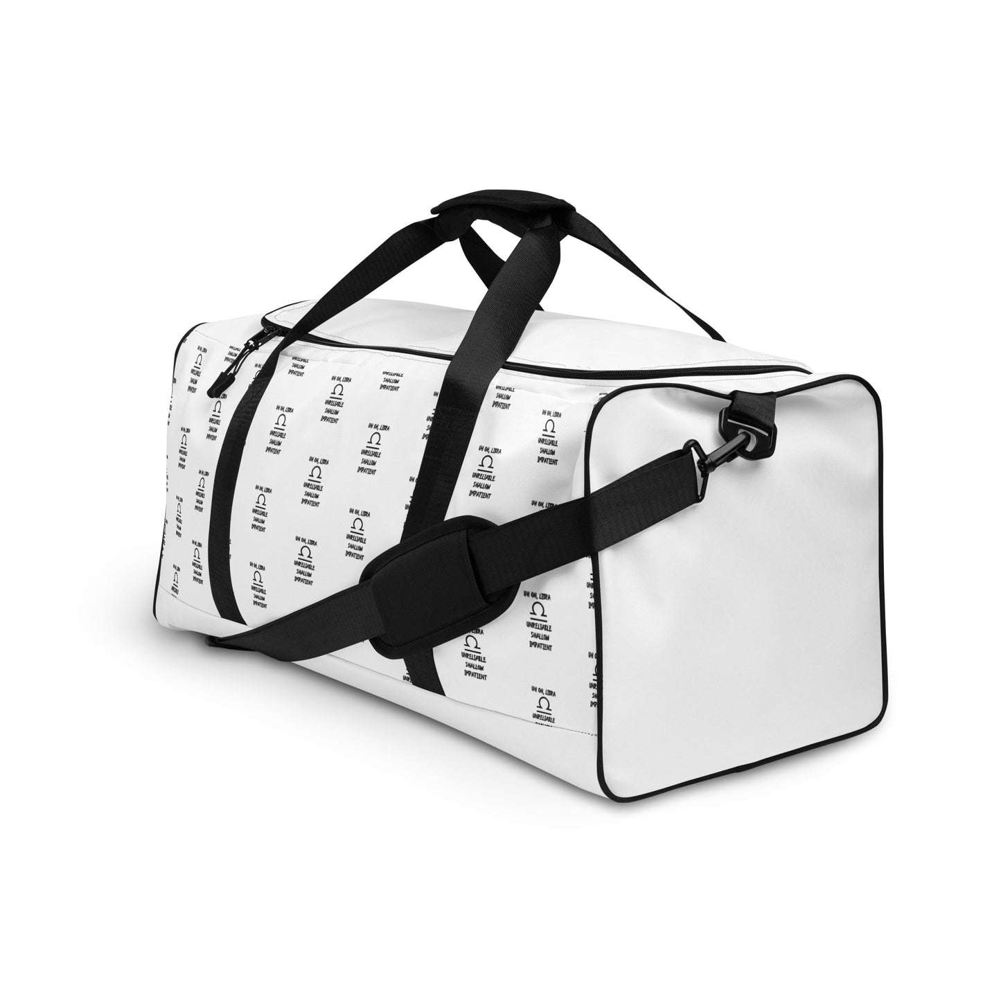 “Uh Oh, Libra” Duffle Bag