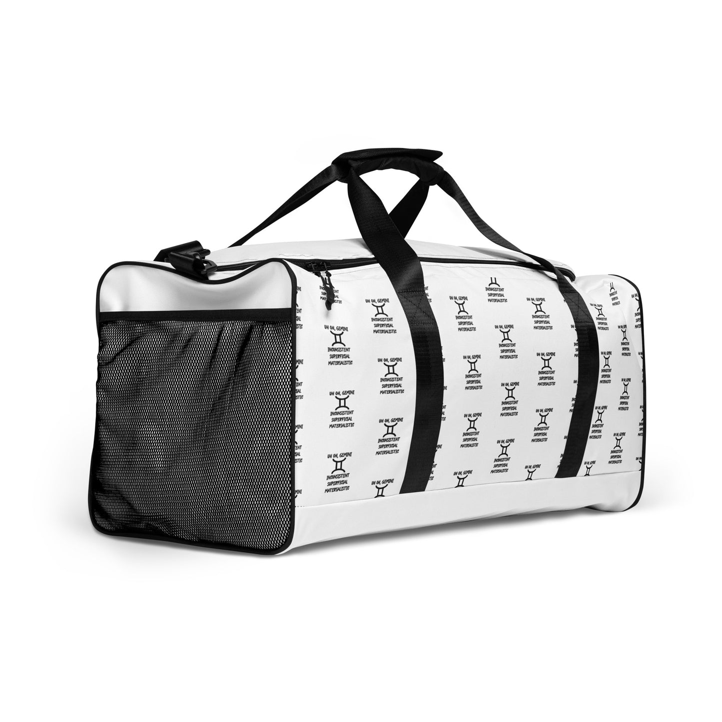 “Uh Oh, Gemini” Duffle Bag