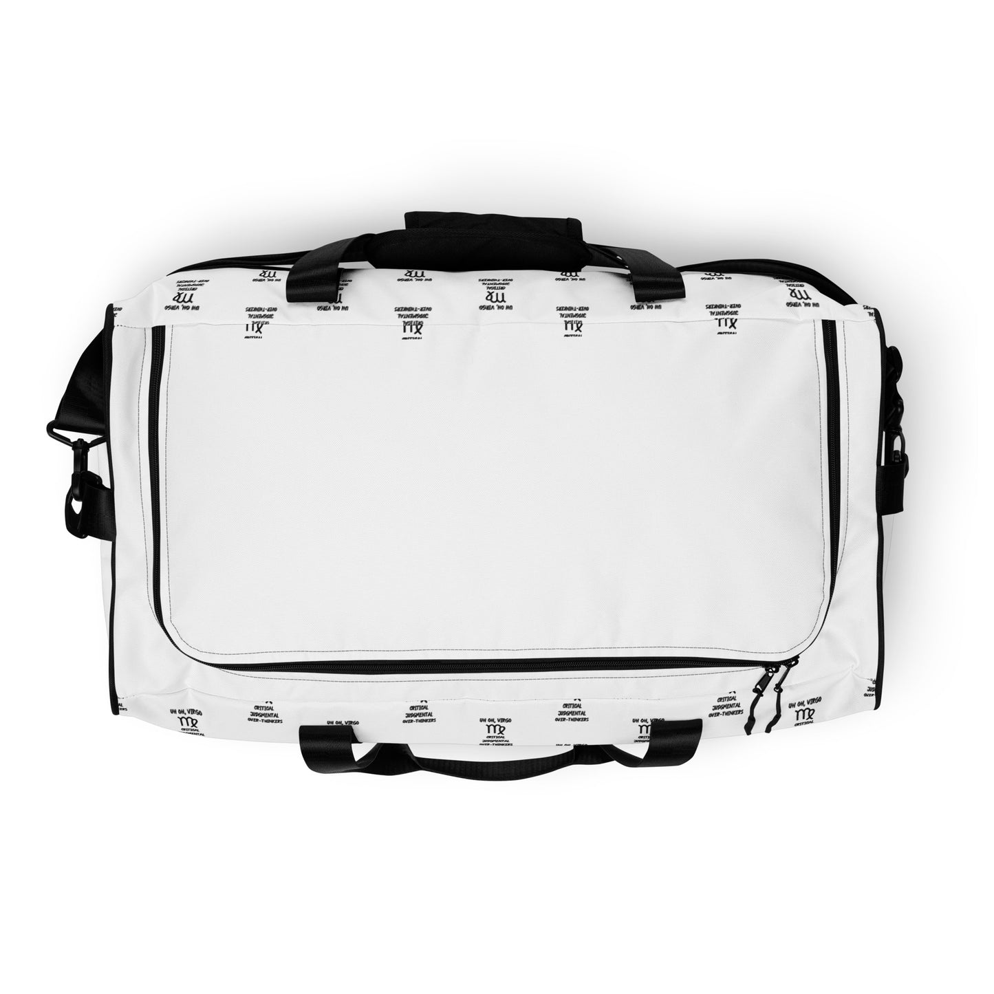 “Uh Oh, Virgo” Duffle Bag