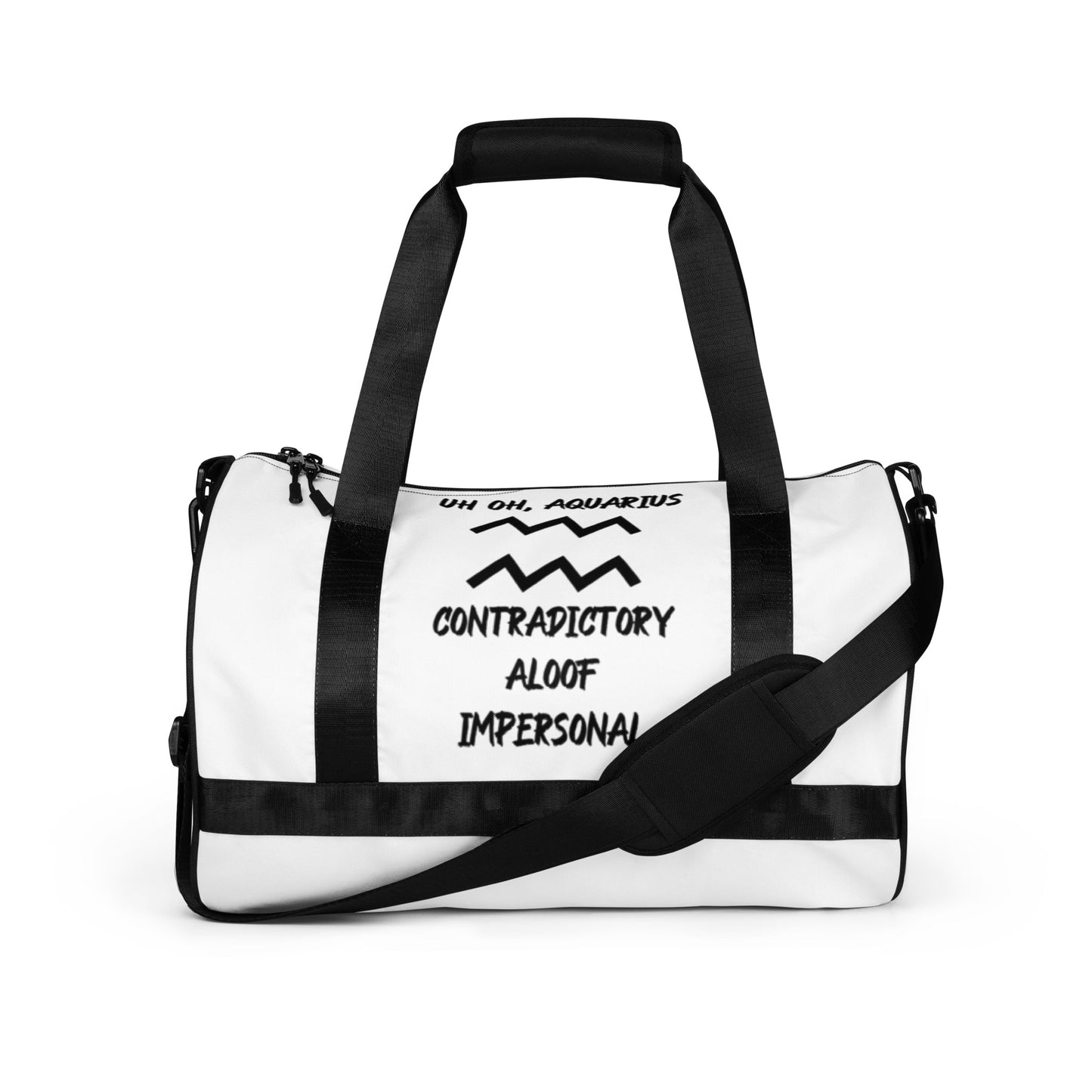 “Uh Oh, Aquarius” Gym Bag