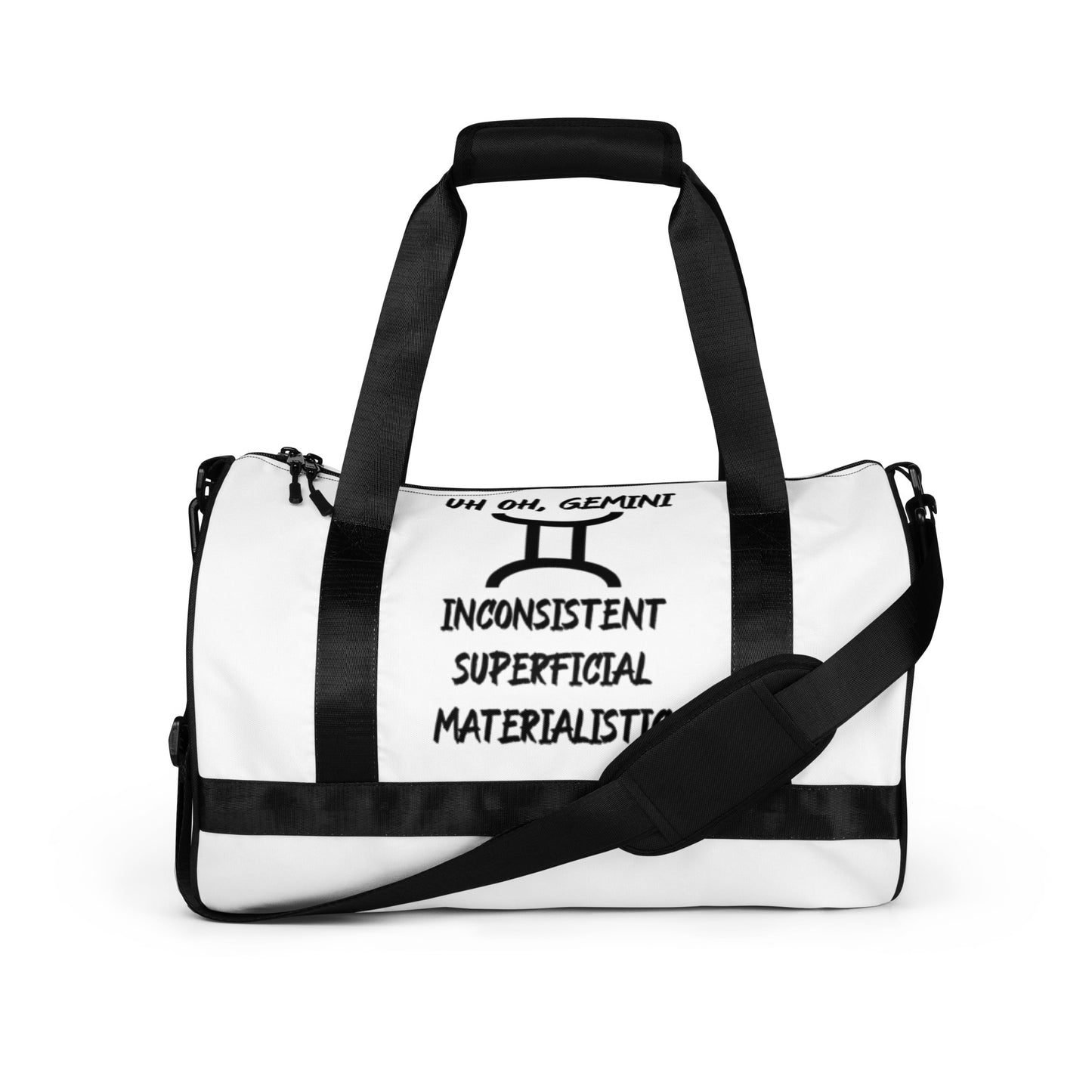 “Uh Oh, Gemini” Gym Bag