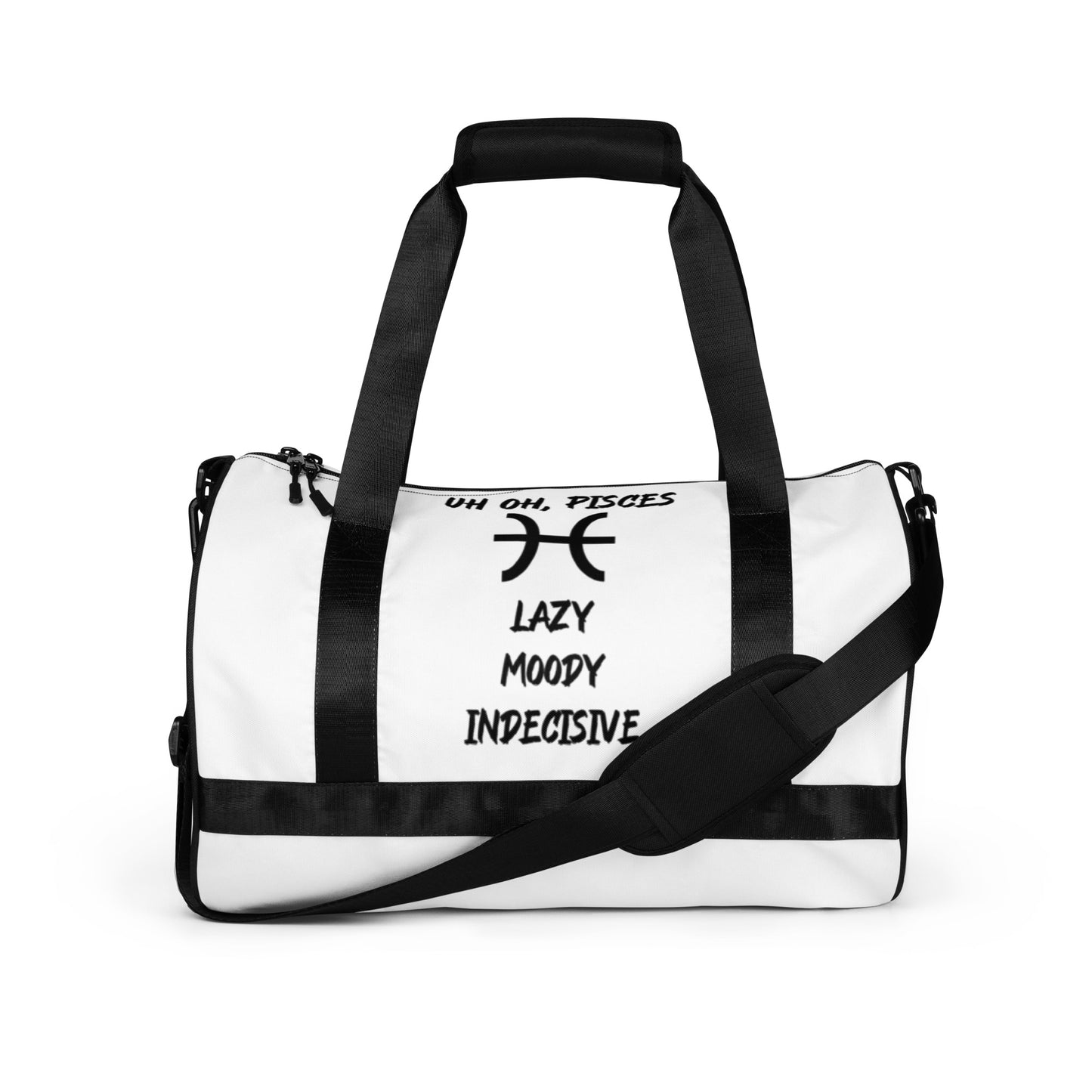 “Uh Oh, Pisces” Gym Bag