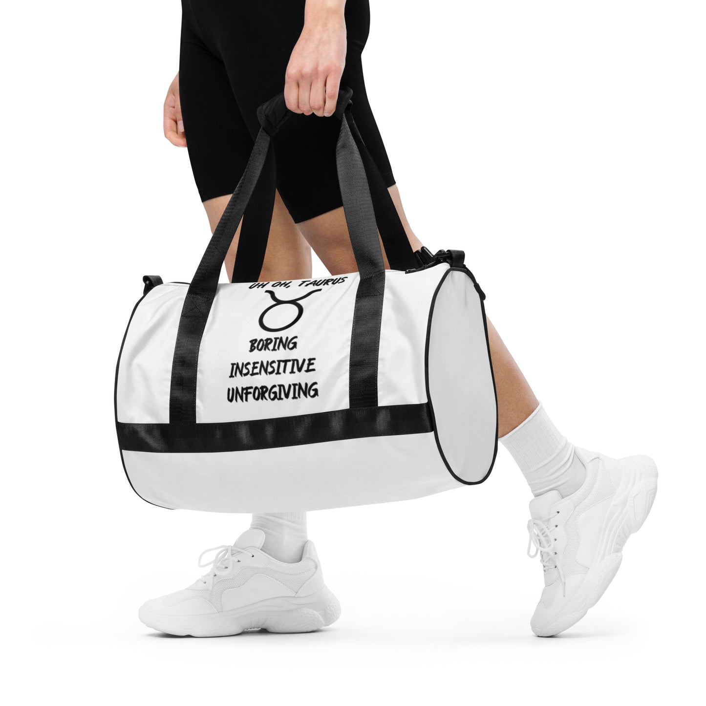 “Uh Oh, Taurus” Gym Bag