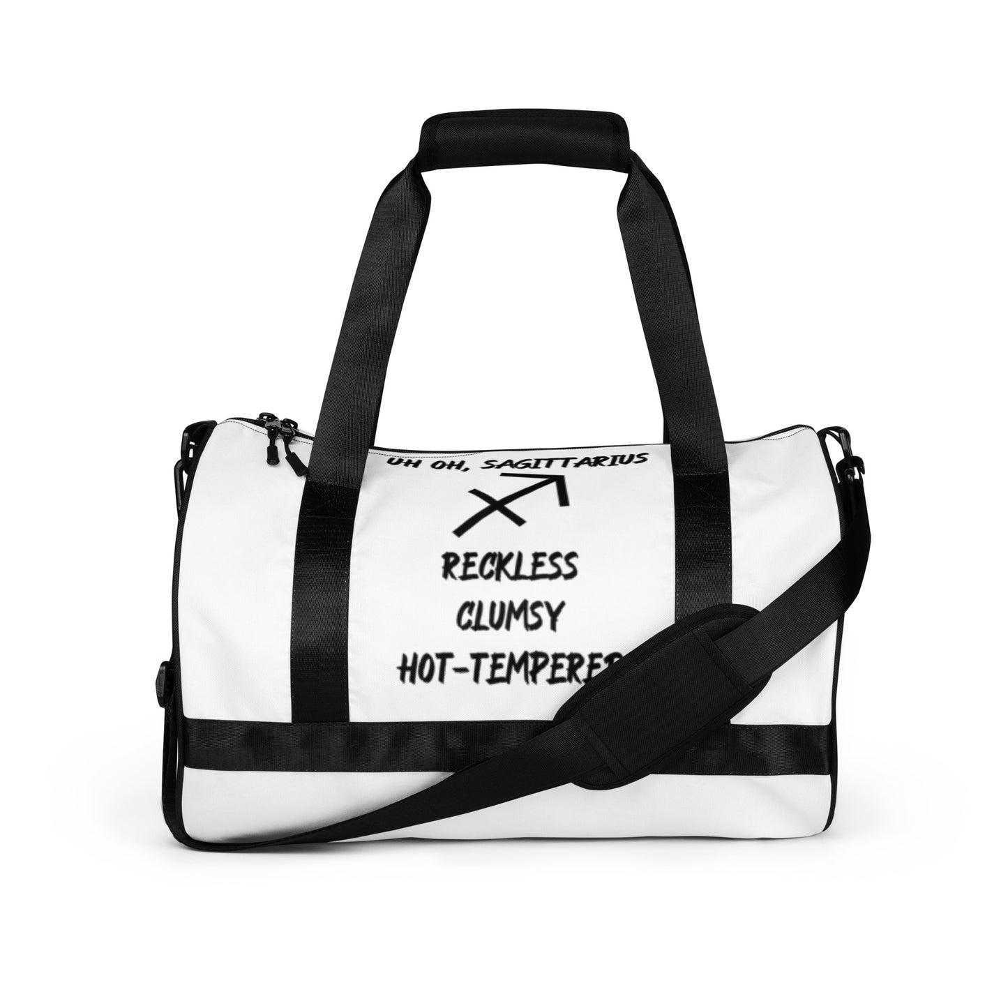 “Uh Oh, Sagittarius” Gym Bag