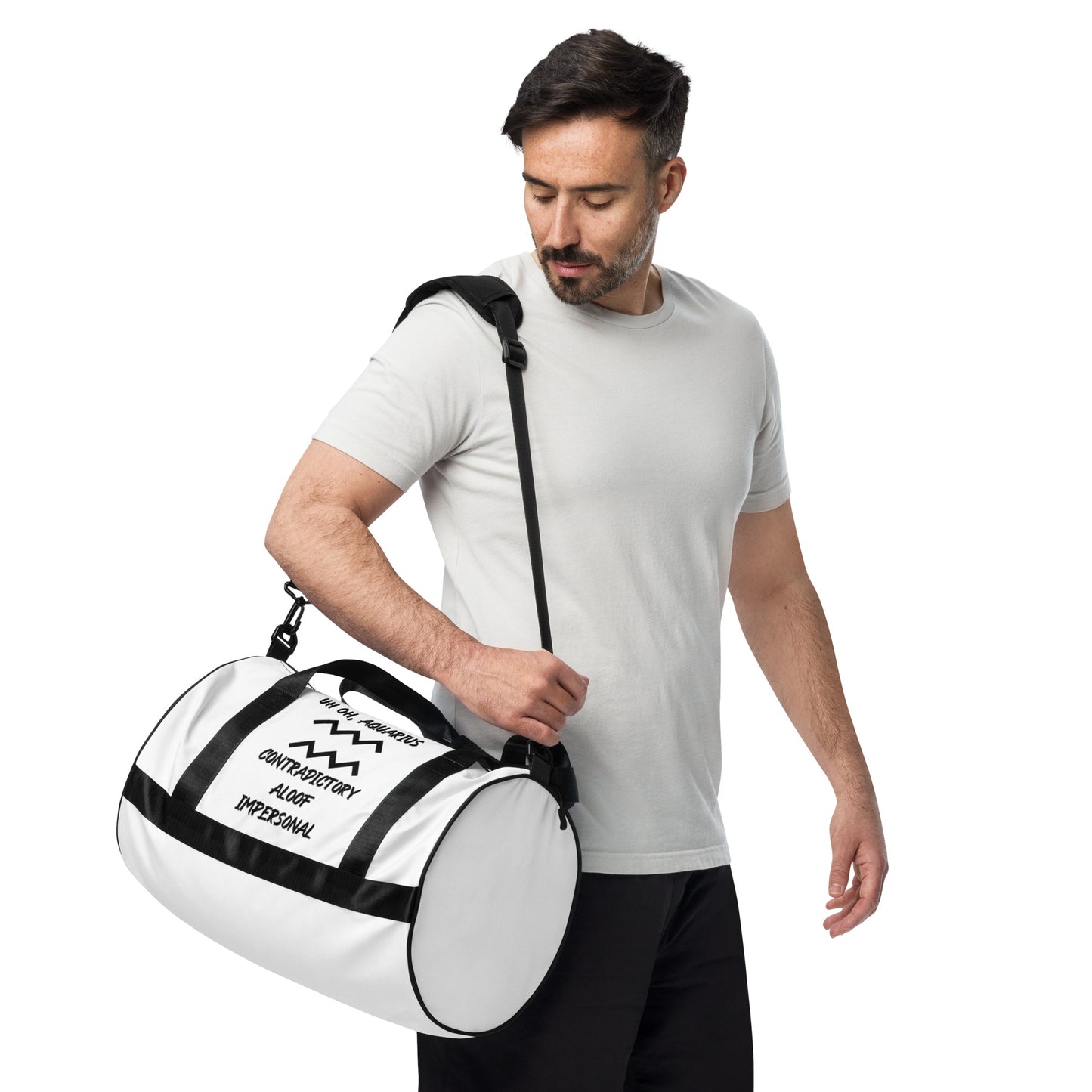 “Uh Oh, Aquarius” Gym Bag