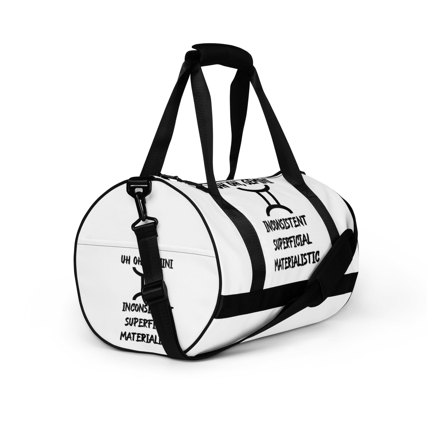 “Uh Oh, Gemini” Gym Bag