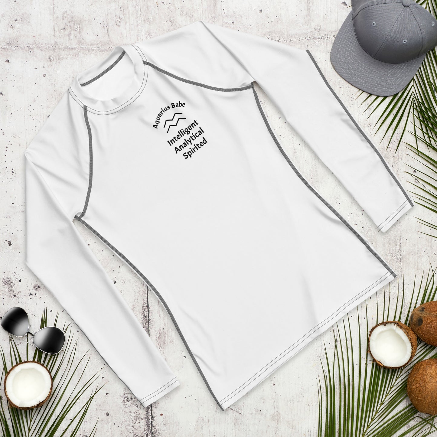 “Aquarius Babe” Men's Rash Guard