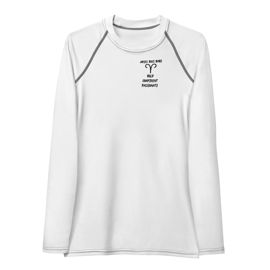“Aries Boss Babe” Women's Rash Guard