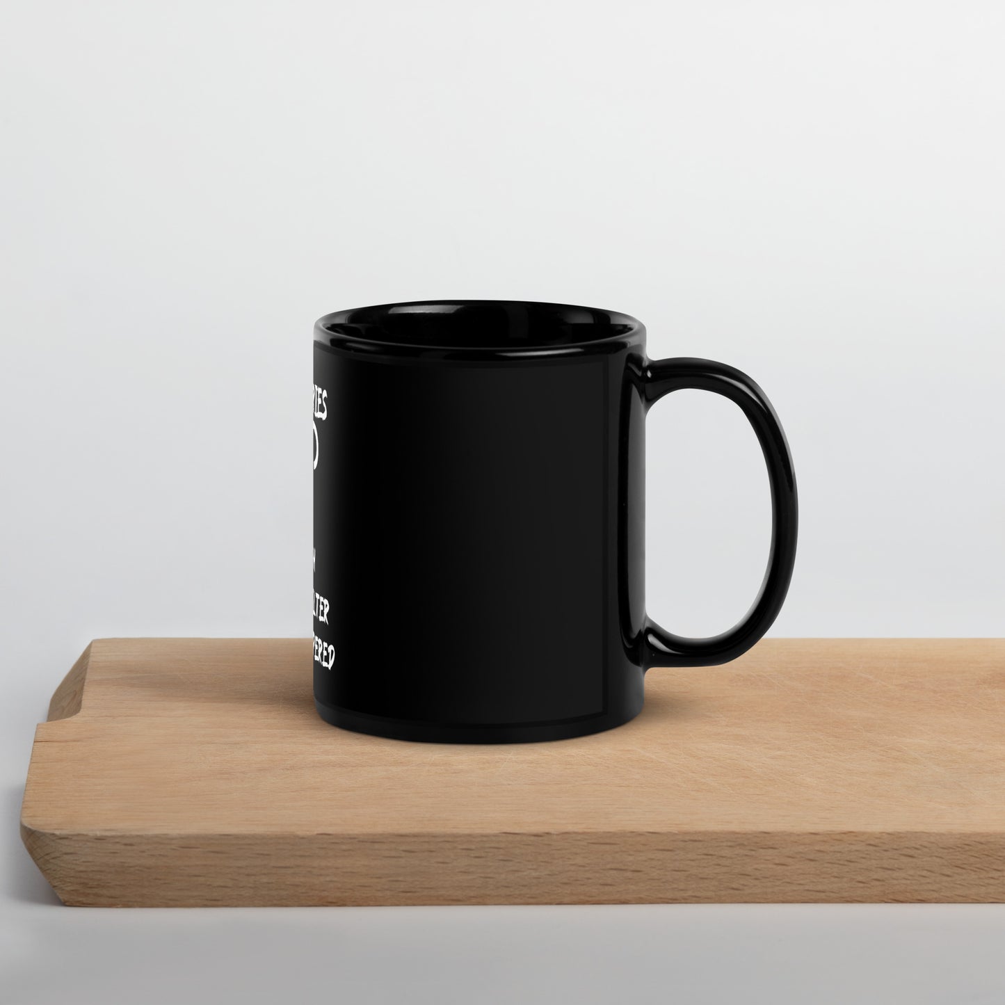 “Uh Oh, Aries” Black Glossy Mug