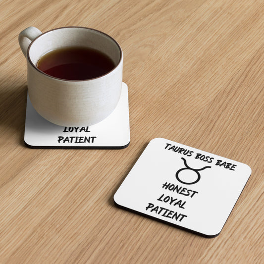 “Taurus Boss Babe” Cork-Back Coaster