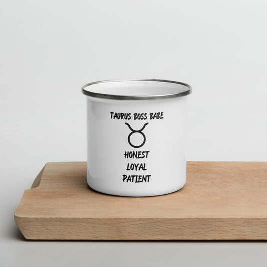 “Taurus Boss Babe” Enamel Mug