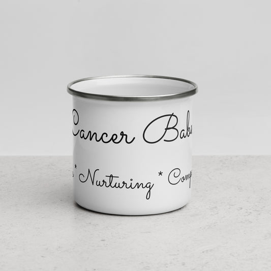 “Cancer Babe” Enamel Mug