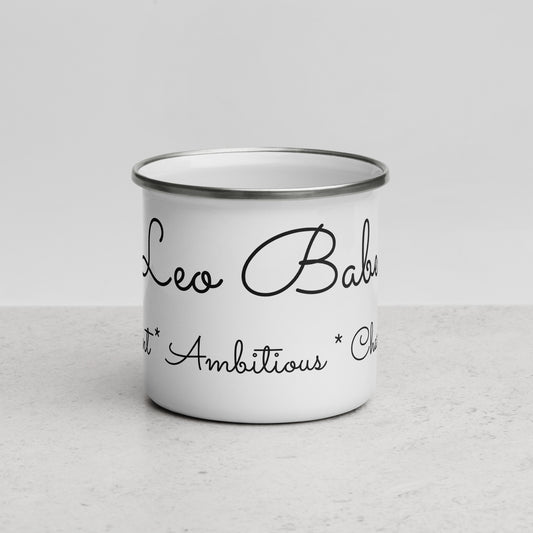 “Leo Babe” Enamel Mug