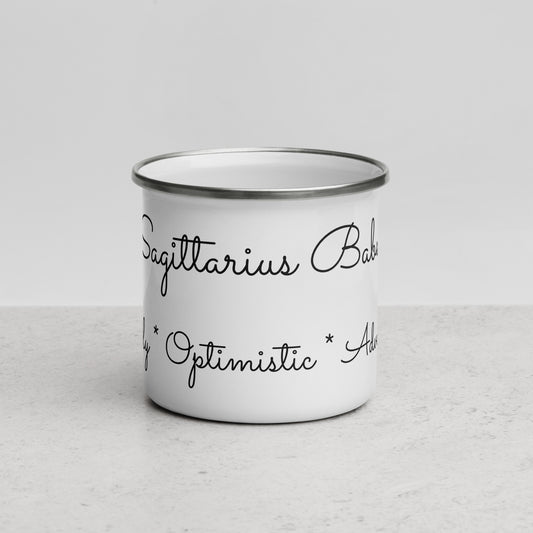“Sagittarius Babe” Enamel Mug