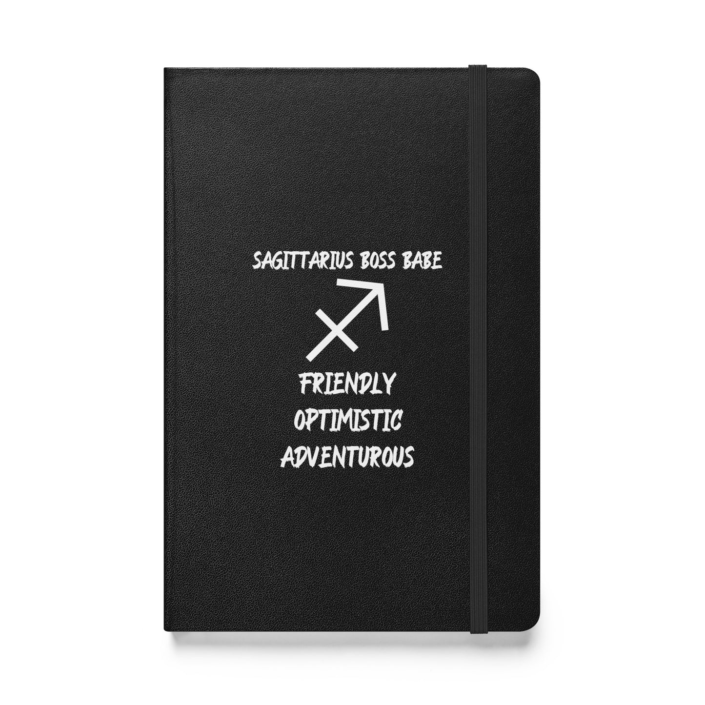 “Sagittarius Boss Babe” Hardcover Bound Notebook