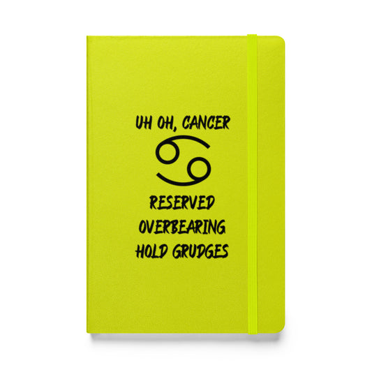 “Uh Oh, Cancer” Hardcover Bound Notebook