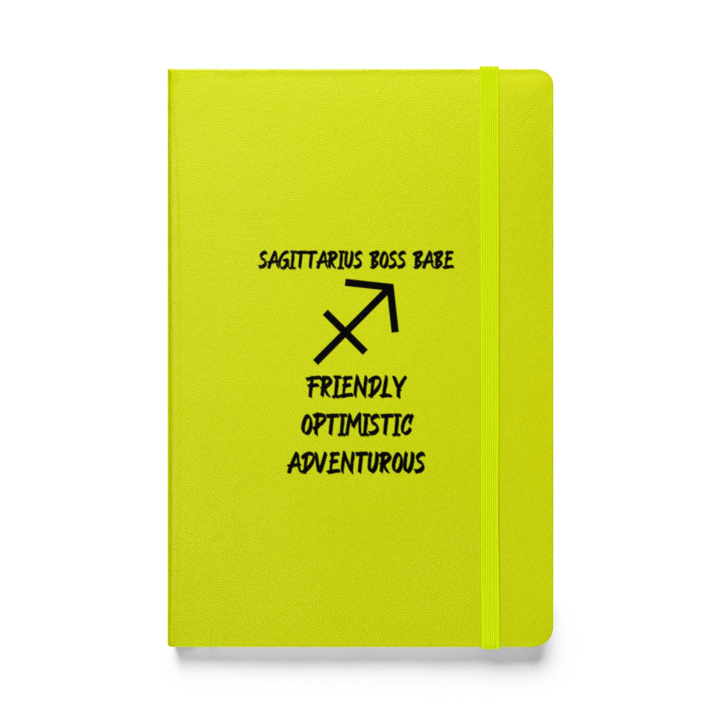 “Sagittarius Boss Babe” Hardcover Bound Notebook