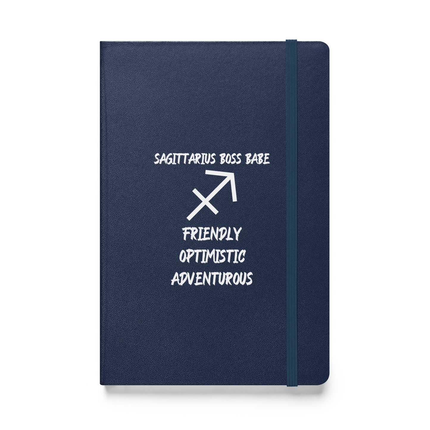 “Sagittarius Boss Babe” Hardcover Bound Notebook