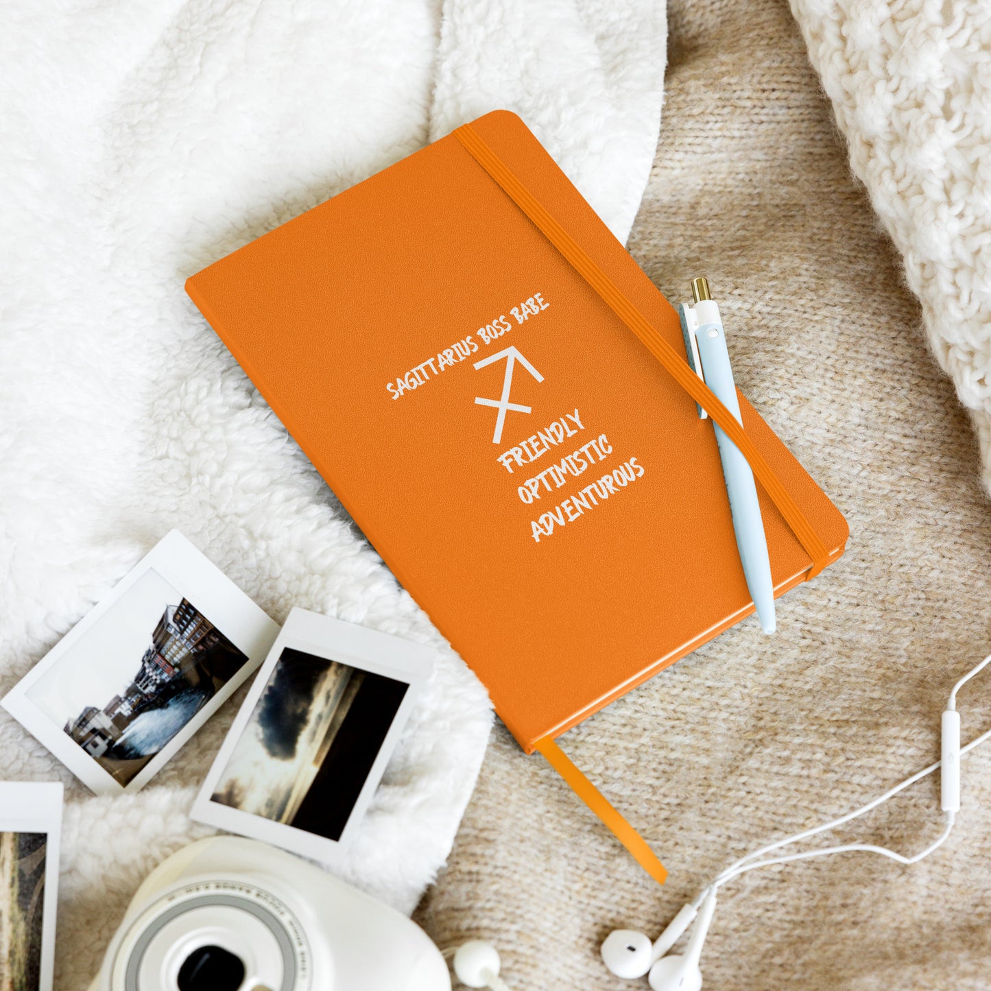 “Sagittarius Boss Babe” Hardcover Bound Notebook