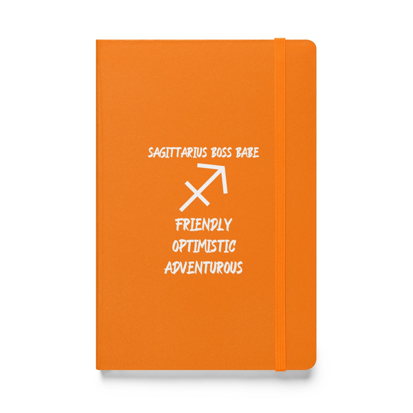 “Sagittarius Boss Babe” Hardcover Bound Notebook