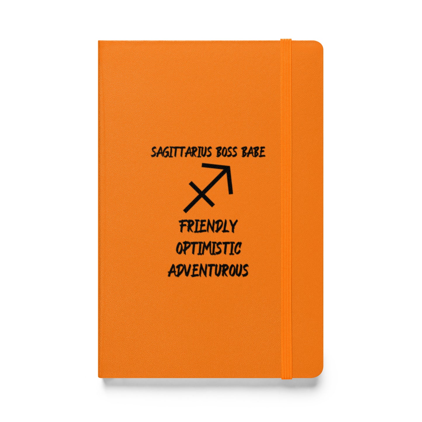 “Sagittarius Boss Babe” Hardcover Bound Notebook