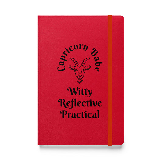 “Capricorn Babe” Hardcover Bound Notebook