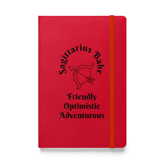 “Sagittarius Babe” Hardcover Bound Notebook