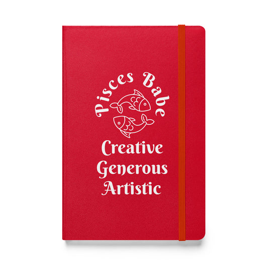 “Pisces Babe” Hardcover Bound Notebook