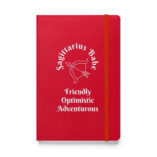 “Sagittarius Babe” Hardcover Bound Notebook