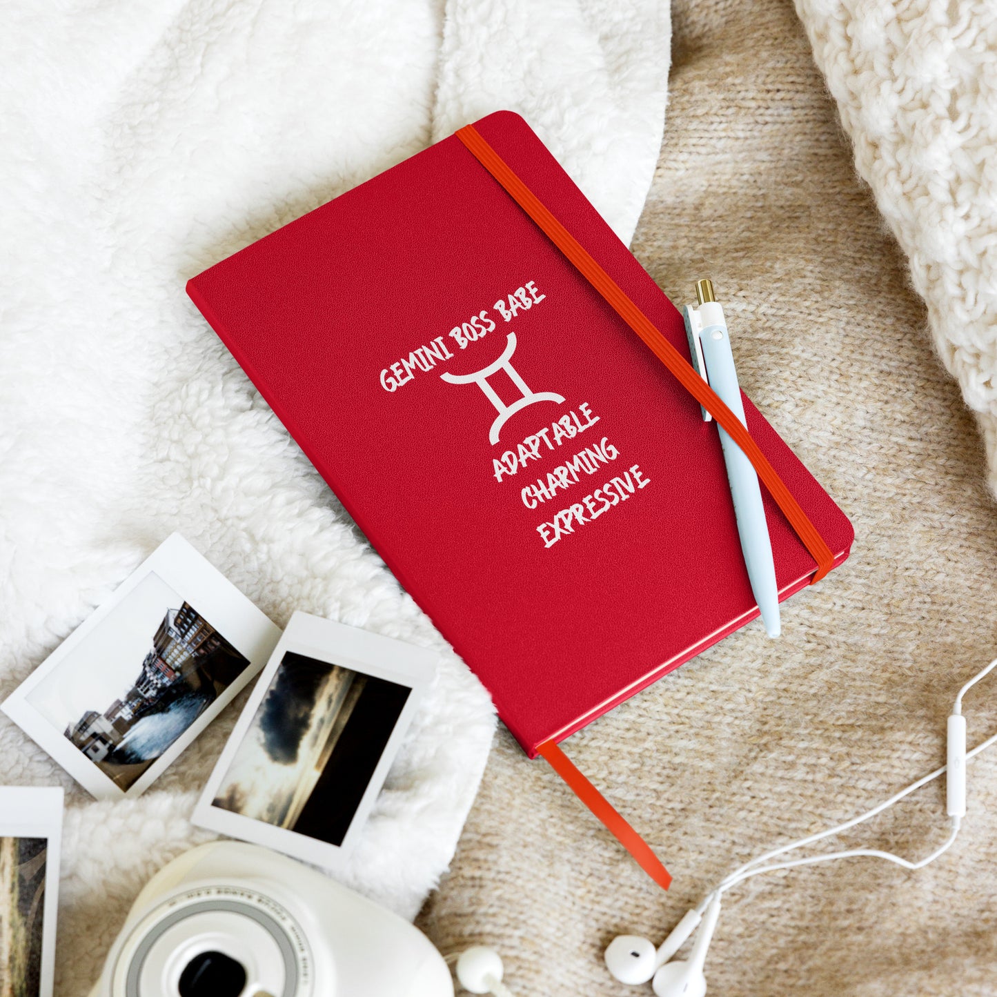 “Gemini Boss Babe” Hardcover Bound Notebook