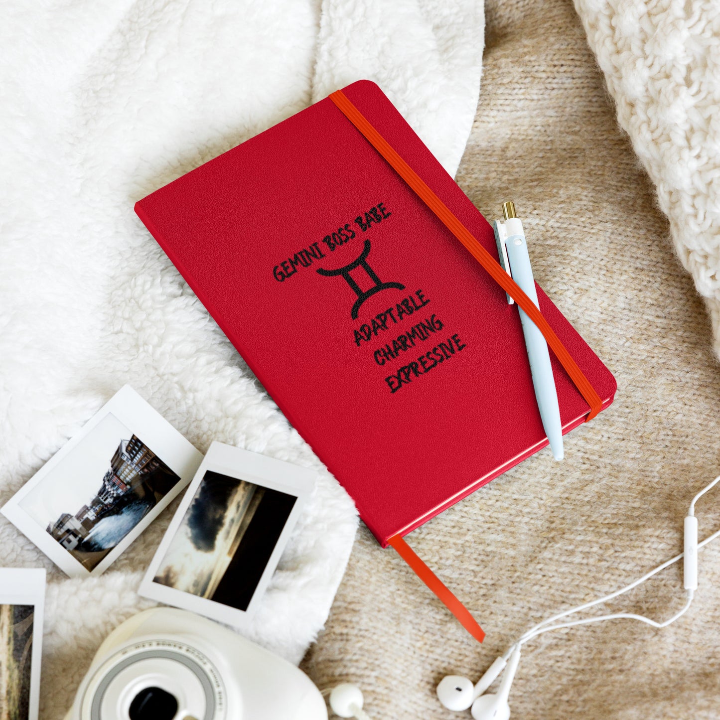 “Gemini Boss Babe” Hardcover Bound Notebook