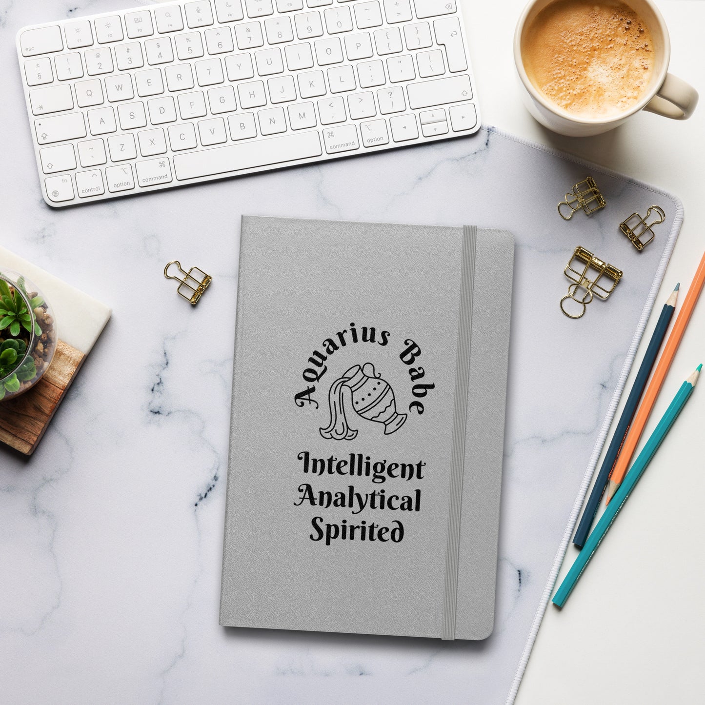 “Aquarius Babe” Hardcover Bound Notebook