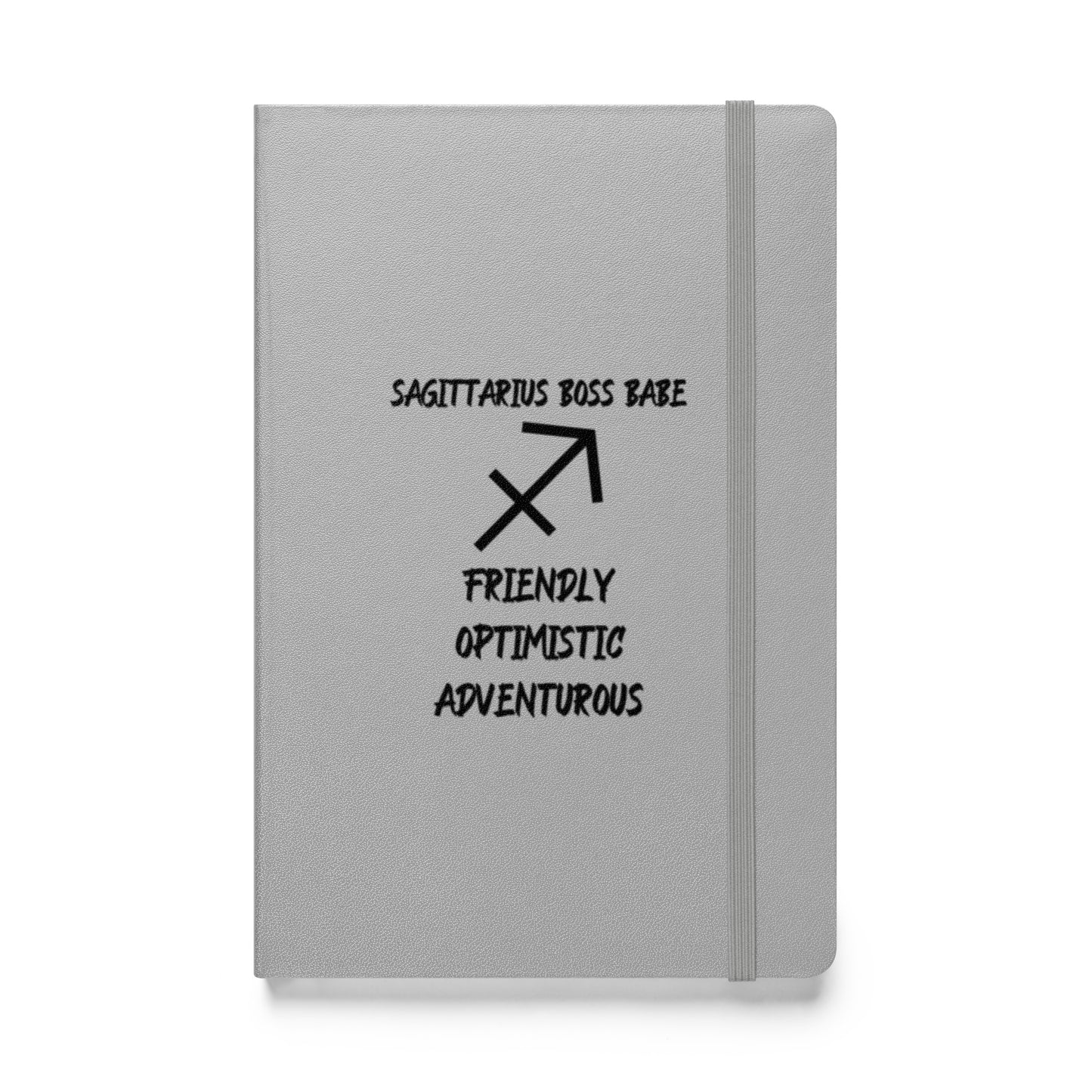 “Sagittarius Boss Babe” Hardcover Bound Notebook