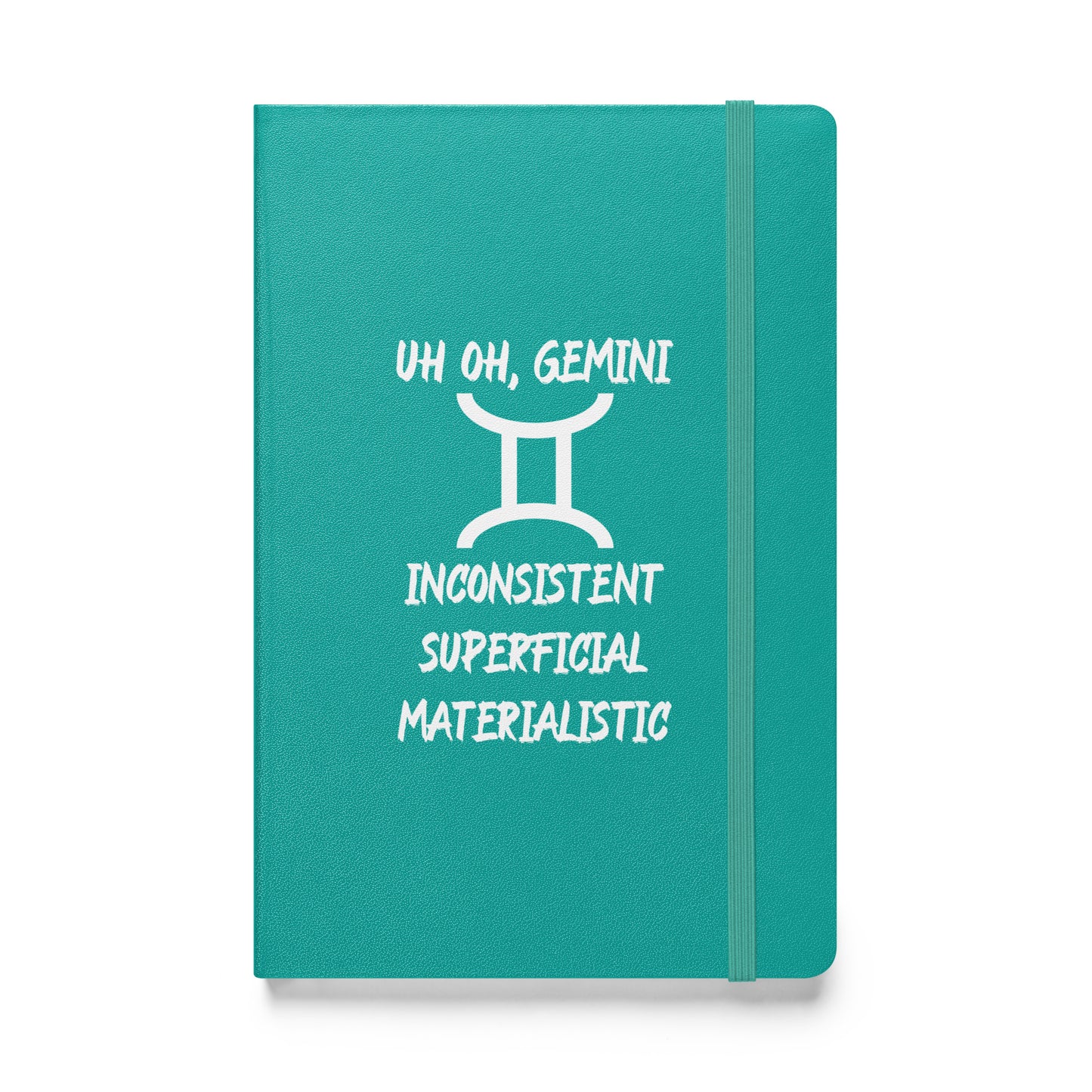 “Uh Oh, Gemini” Hardcover Bound Notebook