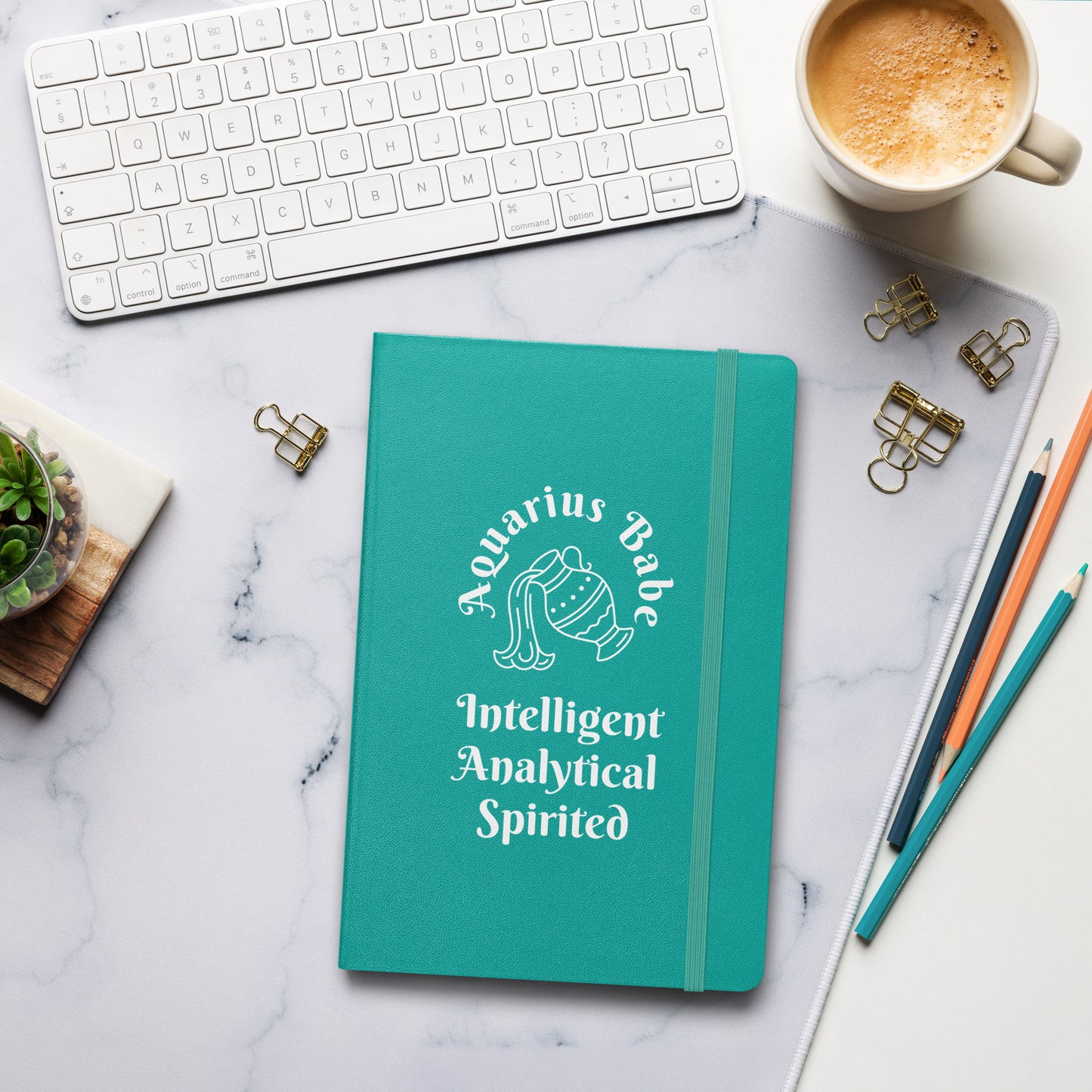 “Aquarius Babe” Hardcover Bound Notebook