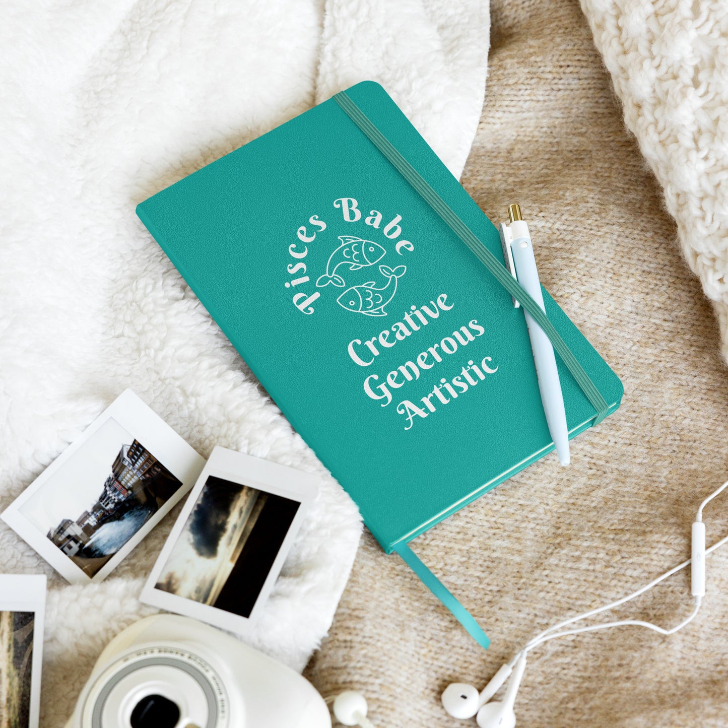 “Pisces Babe” Hardcover Bound Notebook