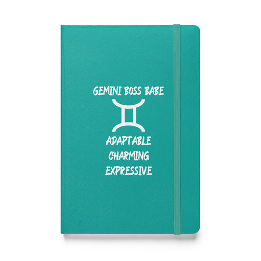 “Gemini Boss Babe” Hardcover Bound Notebook
