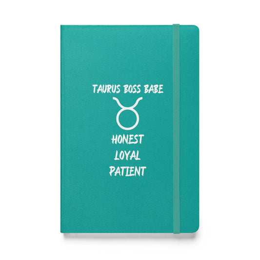 “Taurus Boss Babe” Hardcover Bound Notebook
