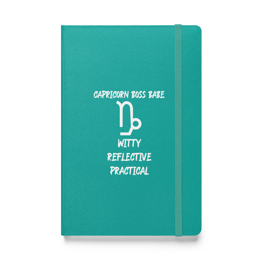 “Capricorn Boss Babe” Hardcover Bound Notebook