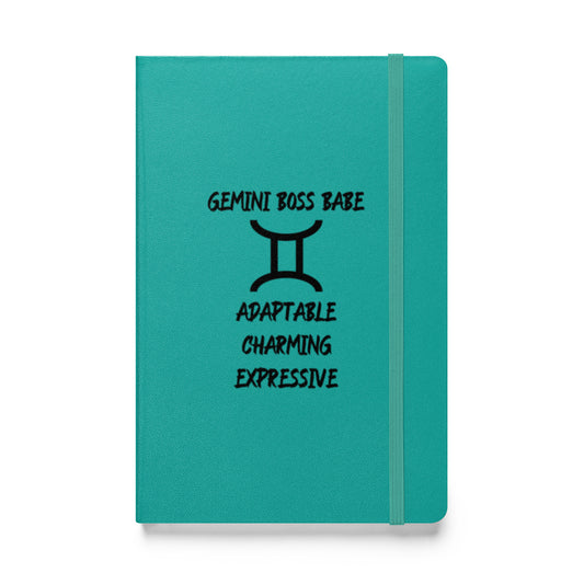“Gemini Boss Babe” Hardcover Bound Notebook